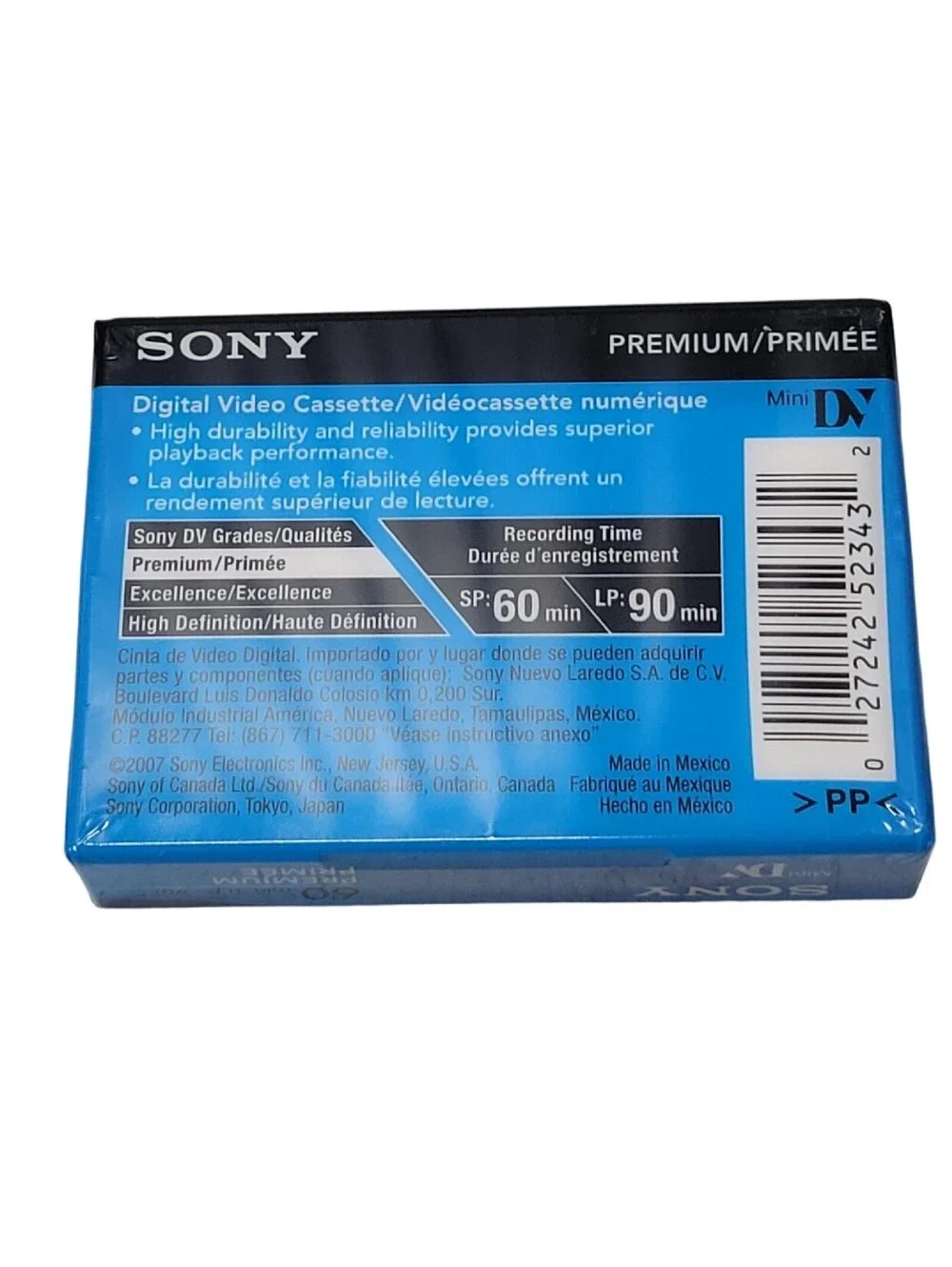 Lot Of 2 - Sony DVM60PRR Camera Tape 60 min 5x Per Box 10 Total - Brand New